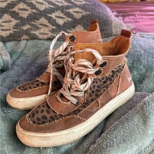 Blowfish Brown Leopard High-Top Sneakers